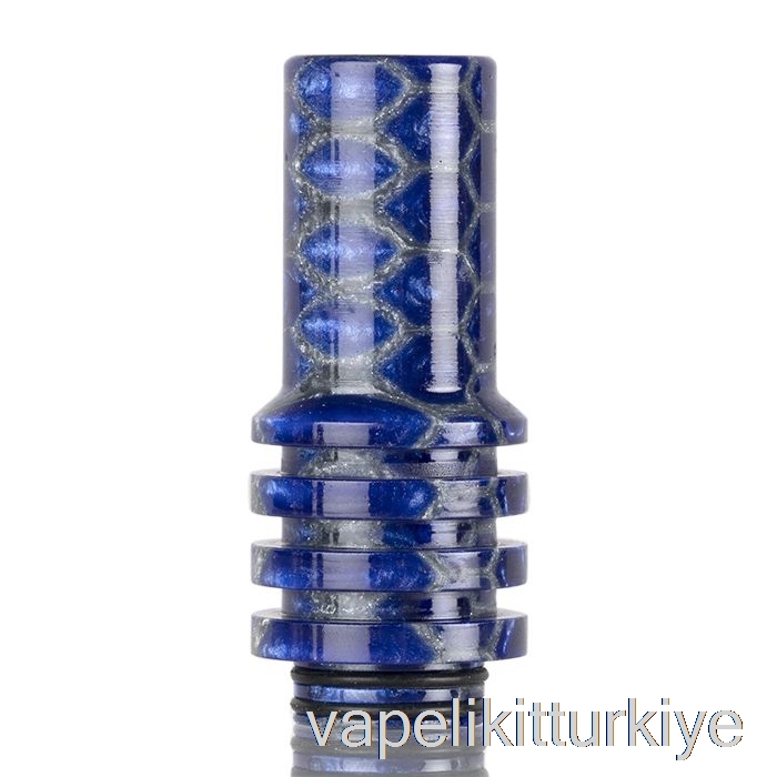 Vape Türkiye 810 Baca Yılan Derisi Damla Ucu Mavi